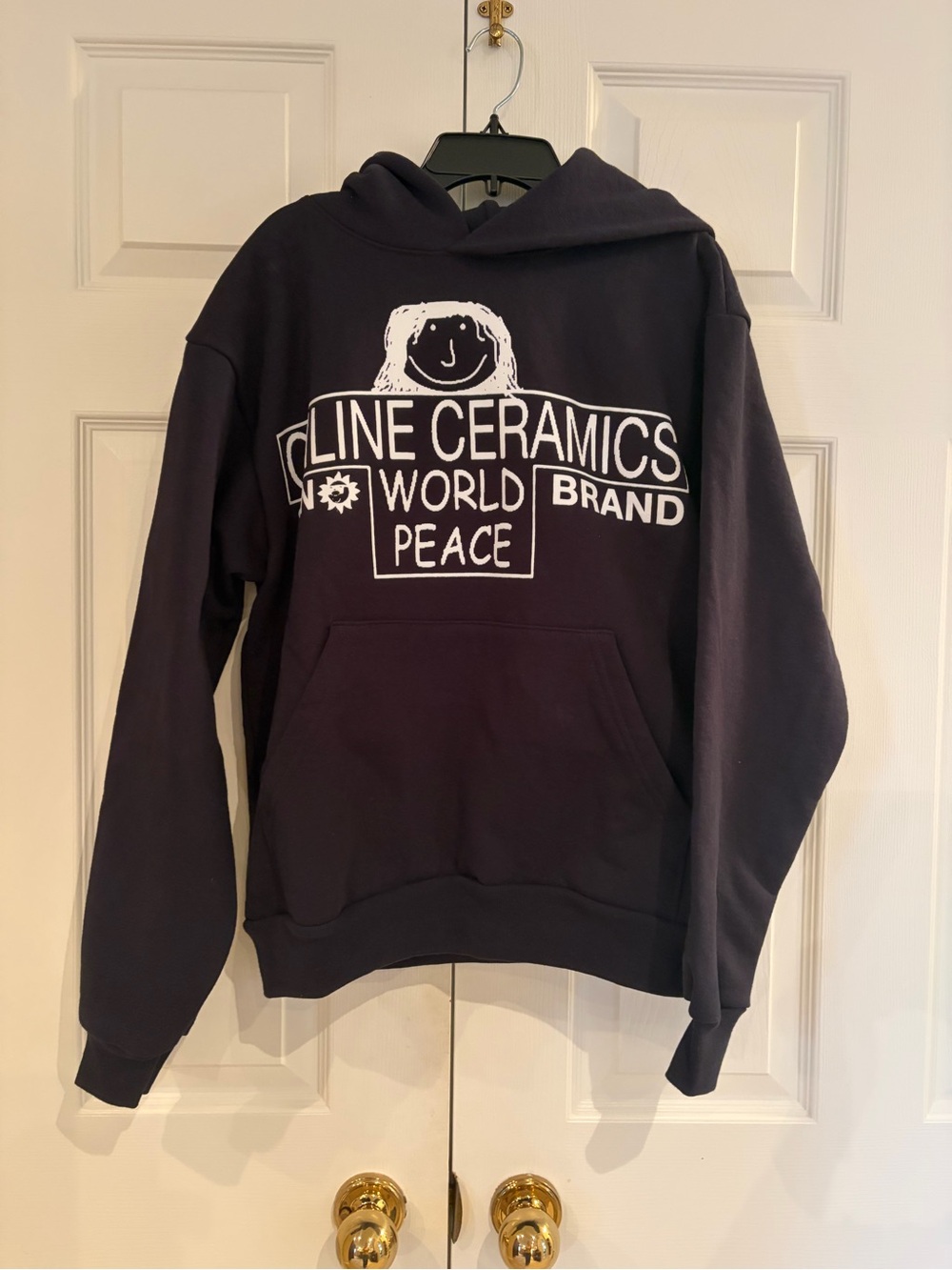 OnLine Ceramics World Peace Black Hoodie - Men